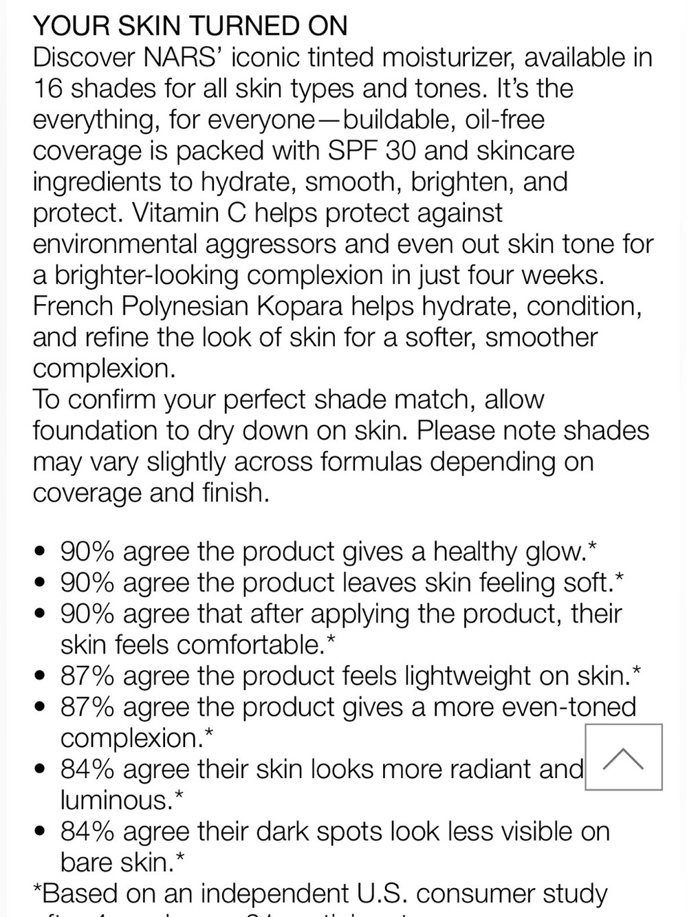 NARS Pure Radiant Tinted Moisturizer, Norwich, Light 1.5 - Picture 4 of 8